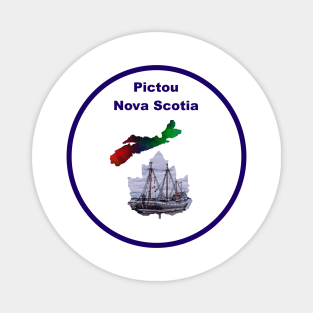 PICTOU Nova Scotia Design Magnet